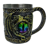 Dragon Eye Tankard – Gothic Mug with Reptilian Gaze & Stainless Steel Liner